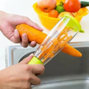 Multi-Functional Fruit & Veggie Slicer – PP + Stainless Steel